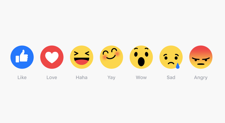 No momento você está vendo Facebook cria ‘Reactions’, emojis que vão além do ‘curtir’